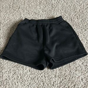 SHEIN Black Athletic Shorts Elastic Waistband